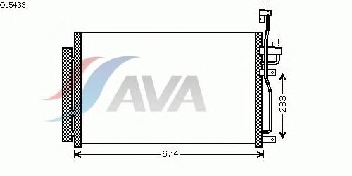 Радиатор кондиционера AVA QUALITY COOLING OL5433