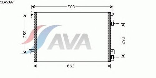 Радиатор кондиционера AVA QUALITY COOLING OLA5397