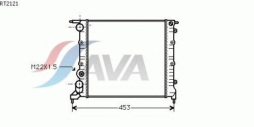 Радиатор, охлаждение двигателя AVA QUALITY COOLING RT2121