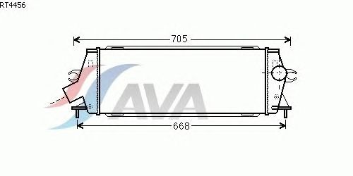 Интеркулер AVA QUALITY COOLING RT4456