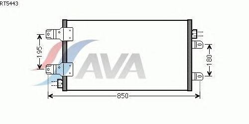 Радіатор кондиціонера AVA QUALITY COOLING RT5443