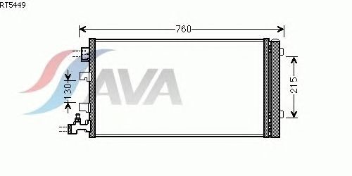 Радиатор кондиционера AVA QUALITY COOLING RT5449