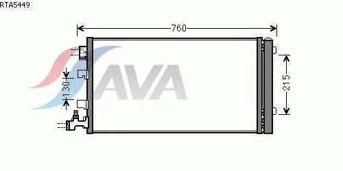 Радиатор кондиционера AVA QUALITY COOLING RTA5449