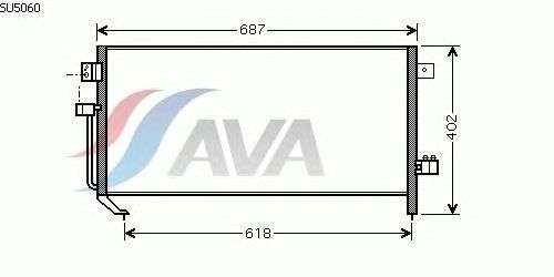Радиатор кондиционера AVA QUALITY COOLING SU5060