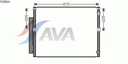 Радиатор кондиционера AVA QUALITY COOLING TO5564