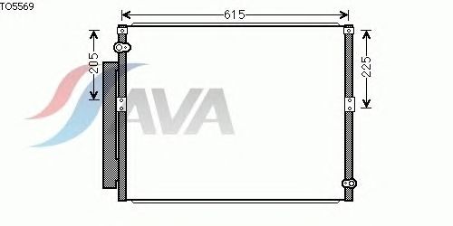 Радиатор кондиционера AVA QUALITY COOLING TO5569