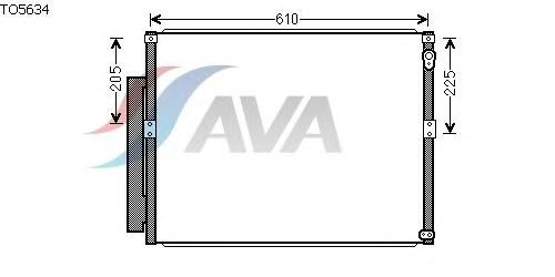 Радиатор кондиционера AVA QUALITY COOLING TO5634