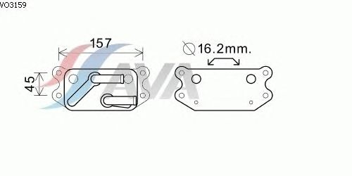 Масляный радиатор AVA QUALITY COOLING VO3159