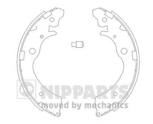 Тормозные колодки NIPPARTS J3504020