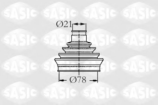 Комплект пыльника ШРУСа SASIC 2933513