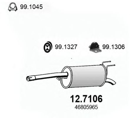 Глушитель ASSO 12.7106