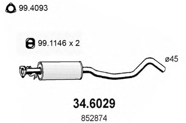 Резонатор ASSO 34.6029