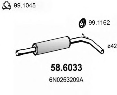 Резонатор ASSO 58.6033