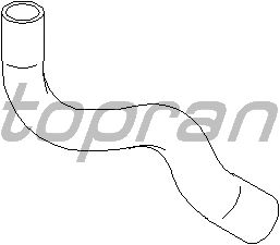 Шланг радиатора TOPRAN 700 498