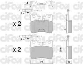 Тормозные колодки CIFAM 822-060-0
