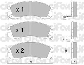 Тормозные колодки CIFAM 822-134-0