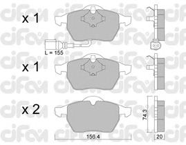 Тормозные колодки CIFAM 822-181-4