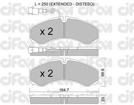 Тормозные колодки CIFAM 822-212-9
