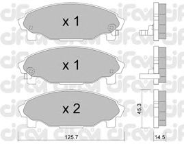 Тормозные колодки CIFAM 822-379-0