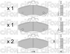 Тормозные колодки CIFAM 822-520-0