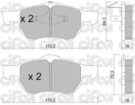 Гальмівні колодки CIFAM 822-523-0