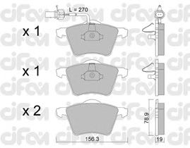 Тормозные колодки CIFAM 822-550-0