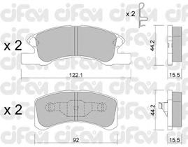 Тормозные колодки CIFAM 822-605-0