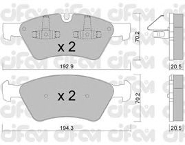 Тормозные колодки CIFAM 822-670-0
