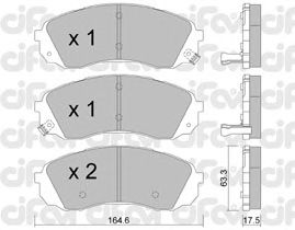Тормозные колодки CIFAM 822-785-0