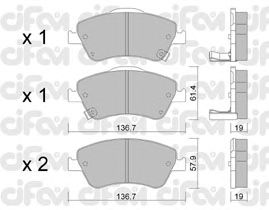 Тормозные колодки CIFAM 822-794-0