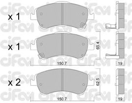 Тормозные колодки CIFAM 822-795-0