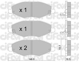 Тормозные колодки CIFAM 822-798-0