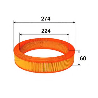 Повітряний фільтр VALEO 585620