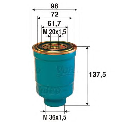 Топливный фильтр VALEO 587707