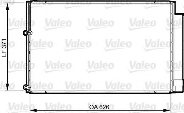 Радиатор кондиционера VALEO 814158