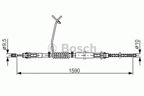 Трос ручника BOSCH 1 987 477 175