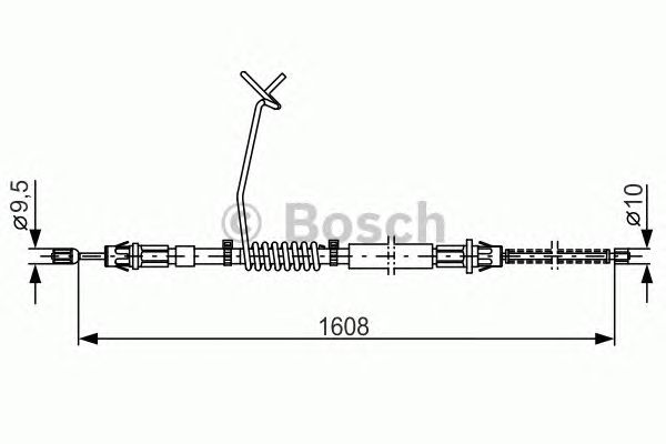 Трос ручника BOSCH 1 987 477 180