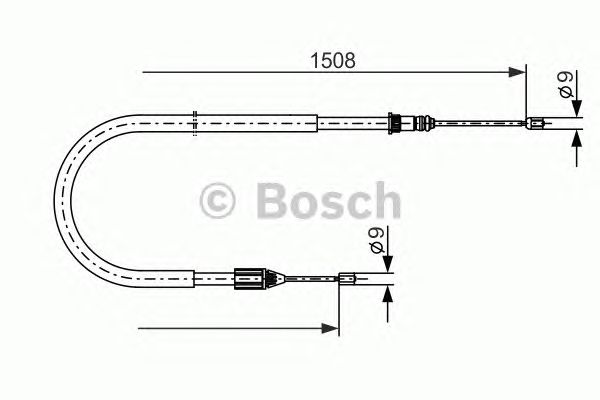 Трос ручника BOSCH 1 987 477 890