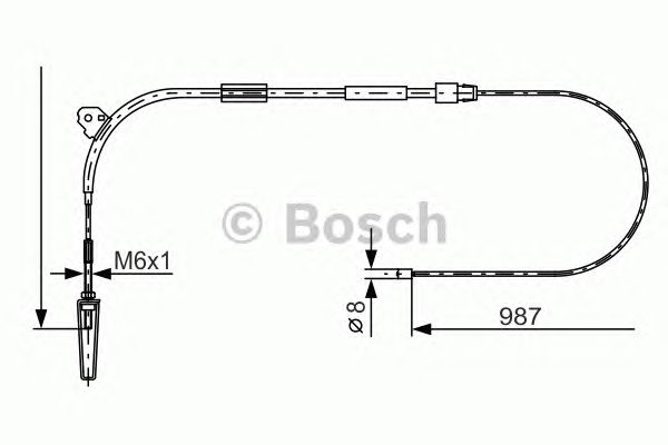 Трос ручника BOSCH 1 987 477 960