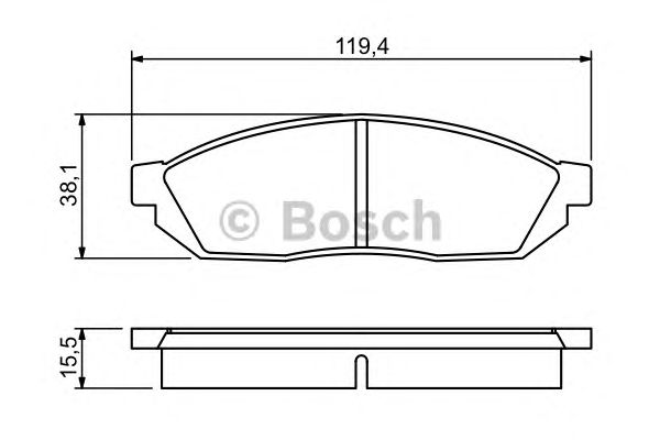 Гальмівні колодки BOSCH 0 986 494 208