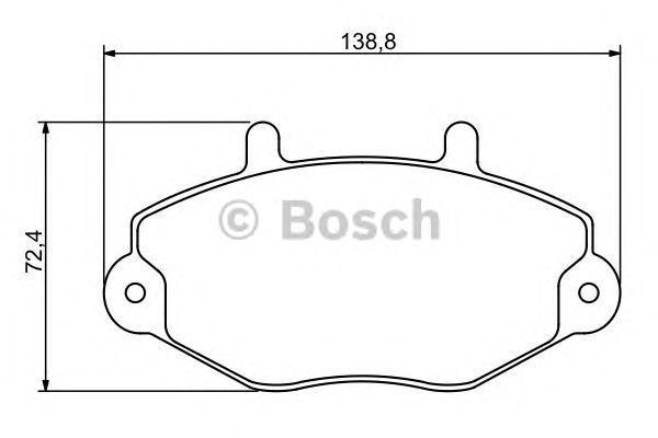 Тормозные колодки BOSCH 0 986 494 289