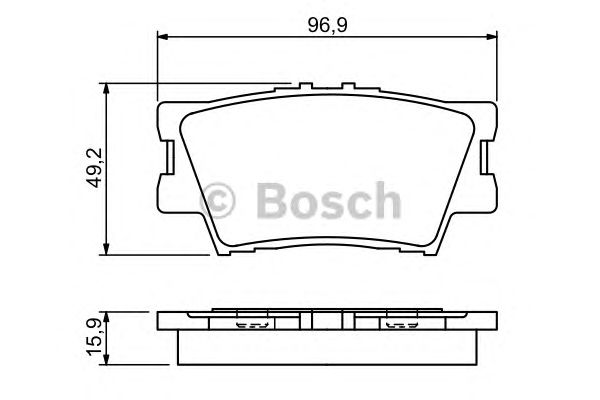 Тормозные колодки BOSCH 0 986 494 346