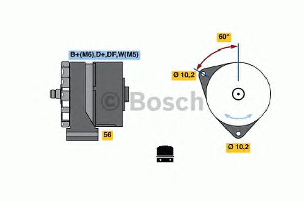 Генератор BOSCH 0 986 033 620