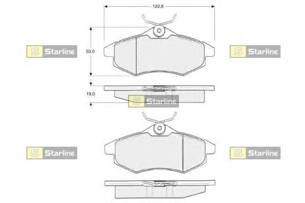Тормозные колодки STARLINE BD S319