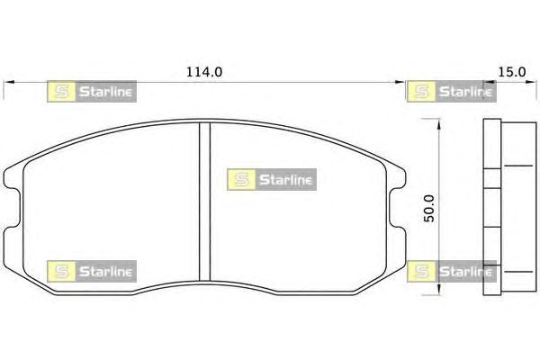 Тормозные колодки STARLINE BD S350