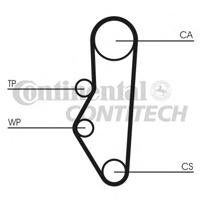 Комплект ремня ГРМ CONTITECH CT525K1