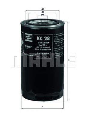 Паливний фільтр KNECHT KC 28