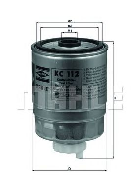 Паливний фільтр KNECHT KC 112