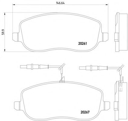 Тормозные колодки TEXTAR 2026101