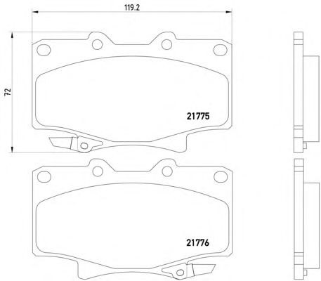 Тормозные колодки TEXTAR 2177501